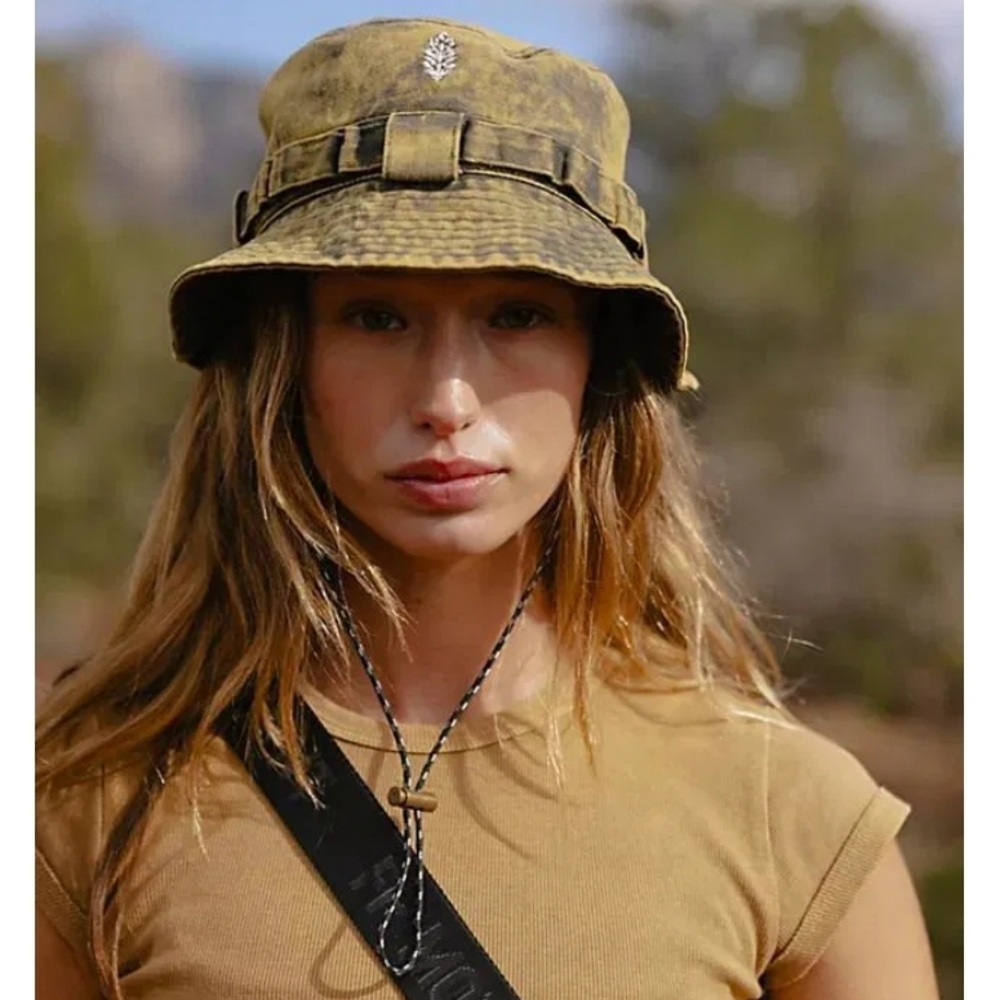 Free People Movement Happy Trails Bucket Hat Washed Black NWOT